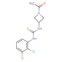 Chemical structure of 3-(1-acetylazetidin-3-yl)-1-(2,3-dichlorophenyl)thiourea - CSSB21432551645