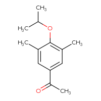 Chemical structure of 1-[3,5-dimethyl-4-(propan-2-yloxy)phenyl]ethan-1-one - CSSB00134830275