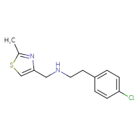 Chemical structure of [2-(4-chlorophenyl)ethyl][(2-methyl-1,3-thiazol-4-yl)methyl]amine - CSSB00000496369