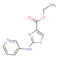 Chemical structure of ethyl 2-[(pyridin-3-yl)amino]-1,3-thiazole-4-carboxylate - CSSB00005677368