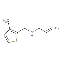 Chemical structure of [(3-methylthiophen-2-yl)methyl](prop-2-en-1-yl)amine - CSSB00000201360