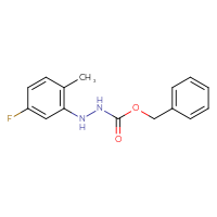 Chemical structure of N'-(5-fluoro-2-methylphenyl)(benzyloxy)carbohydrazide - CSSB21332336170