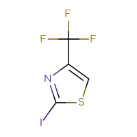 Chemical structure of 2-iodo-4-(trifluoromethyl)-1,3-thiazole - CSSB00010074770