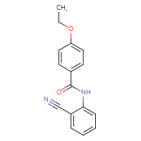 Chemical structure of N-(2-cyanophenyl)-4-ethoxybenzamide - CSSB00102638958