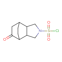 Chemical structure of 8-oxo-4-azatricyclo[5.2.2.0²,⁶]undecane-4-sulfonyl chloride - CSSB14968819257