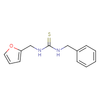 Chemical structure of 1-benzyl-3-[(furan-2-yl)methyl]thiourea - CSSB00000486002