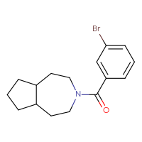 Chemical structure of 3-(3-bromobenzoyl)-decahydrocyclopenta[d]azepine - CSSB02225722261