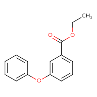 Chemical structure of ethyl 3-phenoxybenzoate - CSSB00102563158