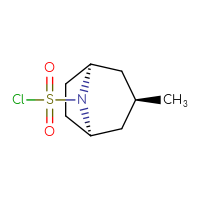 Chemical structure of (1R,3S,5S)-3-methyl-8-azabicyclo[3.2.1]octane-8-sulfonyl chloride - CSSB02127883581