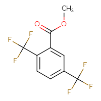Chemical structure of methyl 2,5-bis(trifluoromethyl)benzoate - CSSB00137349566