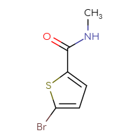 Chemical structure of 5-bromo-N-methylthiophene-2-carboxamide - CSSB00000155069