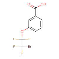 Chemical structure of 3-(2-bromo-1,1,2,2-tetrafluoroethoxy)benzoic acid - CSSB06835372638