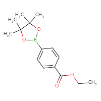 Chemical structure of ethyl 4-(4,4,5,5-tetramethyl-1,3,2-dioxaborolan-2-yl)benzoate - CSSB00000031562