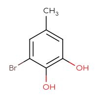 Chemical structure of 3-bromo-5-methylbenzene-1,2-diol - CSSB00010663496