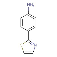 Chemical structure of 4-(1,3-thiazol-2-yl)aniline - CSSB00000181437
