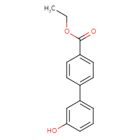 Chemical structure of ethyl 3'-hydroxy-[1,1'-biphenyl]-4-carboxylate - CSSB00150704388