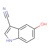 Chemical structure of 5-hydroxy-1H-indole-3-carbonitrile - CSSB00000059741