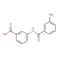 Chemical structure of 3-(3-methylbenzamido)benzoic acid - CSSB00000600868