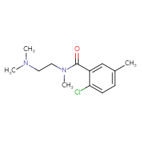 Chemical structure of 2-chloro-N-[2-(dimethylamino)ethyl]-N,5-dimethylbenzamide - CSSB00785393280