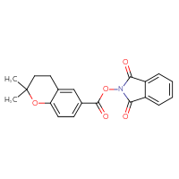 Chemical structure of 1,3-dioxo-2,3-dihydro-1H-isoindol-2-yl 2,2-dimethyl-3,4-dihydro-2H-1-benzopyran-6-carboxylate - CSSB06270216591