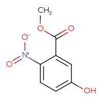 Chemical structure of methyl 5-hydroxy-2-nitrobenzoate - CSSB00000071383