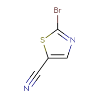 Chemical structure of 2-bromo-1,3-thiazole-5-carbonitrile - CSSB00009819632