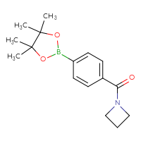 Chemical structure of 1-[4-(4,4,5,5-tetramethyl-1,3,2-dioxaborolan-2-yl)benzoyl]azetidine - CSSB02495332704