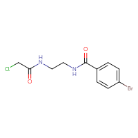 Chemical structure of N-{2-[(4-bromophenyl)formamido]ethyl}-2-chloroacetamide - CSSB00103416888