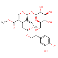 Chemical structure of methyl (1S,3S,7S,12R,15R,16S,17S,18R,20E)-12-(3,4-dihydroxyphenyl)-20-ethylidene-16,17,18-trihydroxy-9-oxo-2,4,10,13,19-pentaoxatricyclo[13.3.1.1³,⁷]icos-5-ene-6-carboxylate - CSSB00159261720