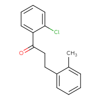 Chemical structure of 1-(2-chlorophenyl)-3-(2-methylphenyl)propan-1-one - CSSB00003674127