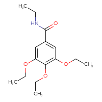 Chemical structure of 3,4,5-triethoxy-N-ethylbenzamide - CSSB00044401292
