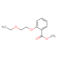 Chemical structure of methyl 2-(2-ethoxyethoxy)benzoate - CSSB01993219180