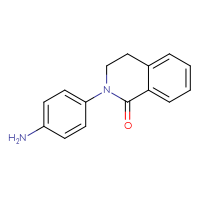 Chemical structure of 2-(4-aminophenyl)-1,2,3,4-tetrahydroisoquinolin-1-one - CSSB00004146958