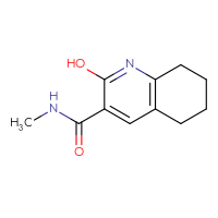 Chemical structure of 2-hydroxy-N-methyl-5,6,7,8-tetrahydroquinoline-3-carboxamide - CSSB00020918404