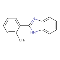 Chemical structure of 2-(2-methylphenyl)-1H-1,3-benzodiazole - CSSB00000258278
