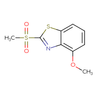 Chemical structure of 2-methanesulfonyl-4-methoxy-1,3-benzothiazole - CSSB00020635248