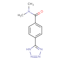 Chemical structure of N,N-dimethyl-4-(1H-1,2,3,4-tetrazol-5-yl)benzamide - CSSB00000267307