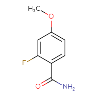 Chemical structure of 2-fluoro-4-methoxybenzamide - CSSB00000198184