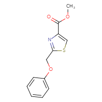 Chemical structure of methyl 2-(phenoxymethyl)-1,3-thiazole-4-carboxylate - CSSB00006414434