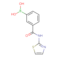Chemical structure of {3-[(1,3-thiazol-2-yl)carbamoyl]phenyl}boronic acid - CSSB00015192197