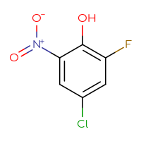 Chemical structure of 4-chloro-2-fluoro-6-nitrophenol - CSSB00012183956