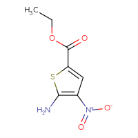 Chemical structure of ethyl 5-amino-4-nitrothiophene-2-carboxylate - CSSB00055640816