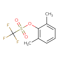 Chemical structure of 2,6-dimethylphenyl trifluoromethanesulfonate - CSSB00034454776
