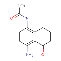 Chemical structure of N-(4-amino-5-oxo-5,6,7,8-tetrahydronaphthalen-1-yl)acetamide - CSSB21255937695