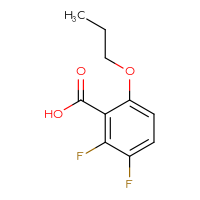 Chemical structure of 2,3-difluoro-6-propoxybenzoic acid - CSSB06650190117
