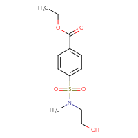 Chemical structure of ethyl 4-[(2-hydroxyethyl)(methyl)sulfamoyl]benzoate - CSSB00029530361