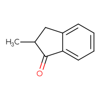 Chemical structure of 2-methyl-2,3-dihydro-1H-inden-1-one - CSSB00000684640