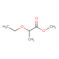Chemical structure of methyl 2-ethoxypropanoate - CSSB00011294829