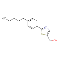 Chemical structure of [2-(4-pentylphenyl)-1,3-thiazol-5-yl]methanol - CSSB06591112415