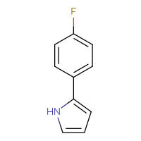 Chemical structure of 2-(4-fluorophenyl)-1H-pyrrole - CSSB00009882224